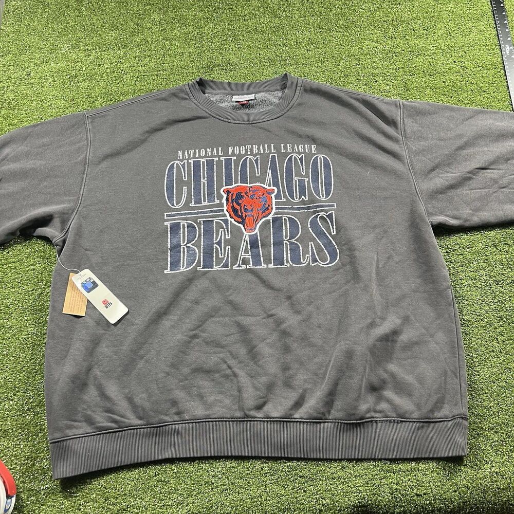 Mitchell & Ness Chicago Bears Football League Fleece Sweatshirt Charcoal 2XL